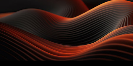 Abstract multicolored swirling background, generative aiの素材