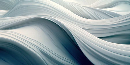 Abstract white swirling background, generative aiの素材