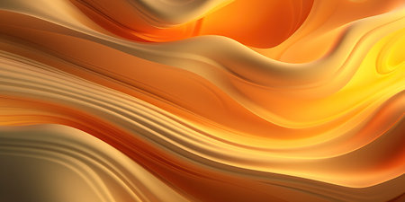 Orange fluid vibrant background, generative aiの素材