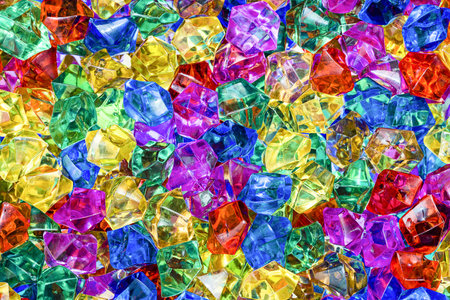 Set of multicolored gems for wallpaper and backgroundの写真素材