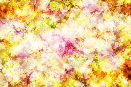 Background with bokeh light for decorative surface with a gloss effect and a context of colors and various motivesの写真素材