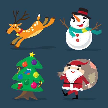 Christmas elementのイラスト素材