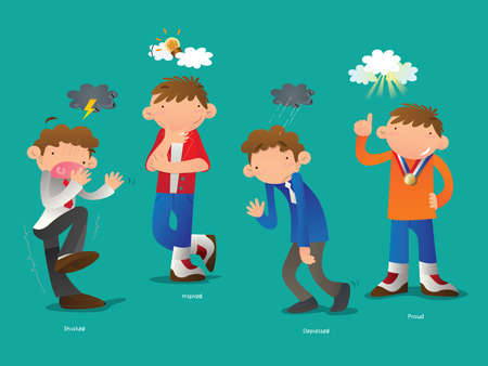 Man with expression のイラスト素材