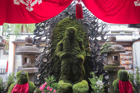 Taken on 18 June 2017. Japanese Buddha status "Acalaâ at Hozen-ji Temple Osaka, Japanのeditorial素材