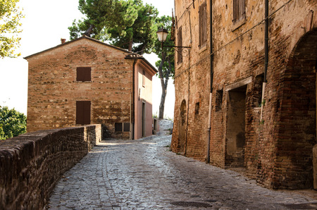 Village of Italy. Rimini, Santarcangelo di Romagnaのeditorial素材