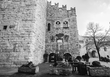 Trento (Italy). Piazza Duomo.のeditorial素材