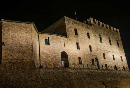The Malatesta castle of Mondaino (Rimini)のeditorial素材