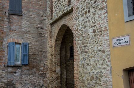 Montefiore Conca (Rimini), Italy. Medieval landscape.の素材