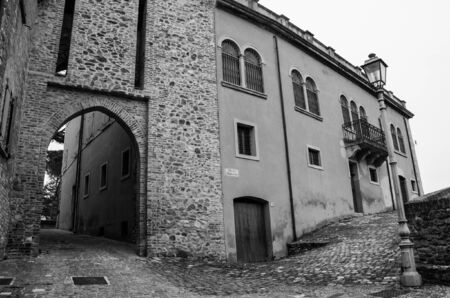 Montefiore Conca (Rimini), Italy. Medieval landscape.の素材