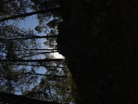 light on the mountainの写真素材