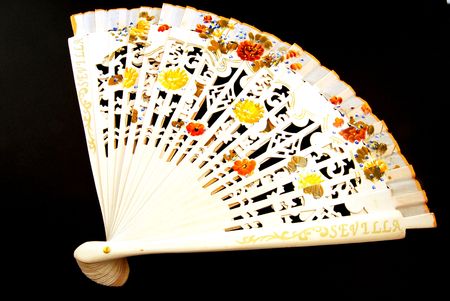 A still life of a fan, as a reminder of Sevilleの写真素材