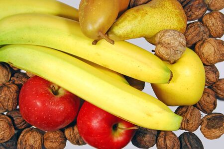 A set of seasonal fruit with its smells and its colorsの写真素材