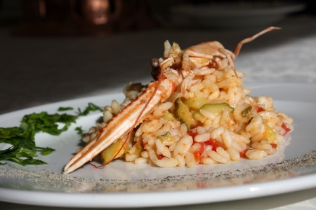 Risotto with prawns - 006の写真素材