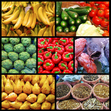 A day at the marketの写真素材