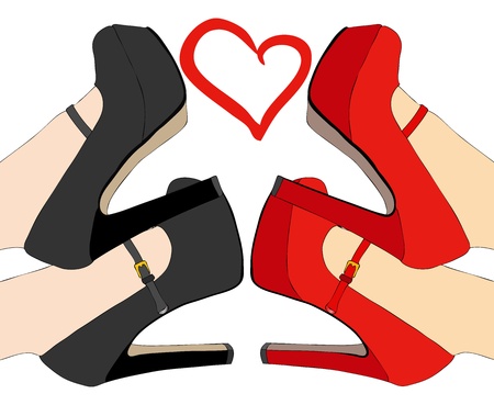 I love these shoesのイラスト素材