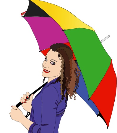 A smile in the rainのイラスト素材