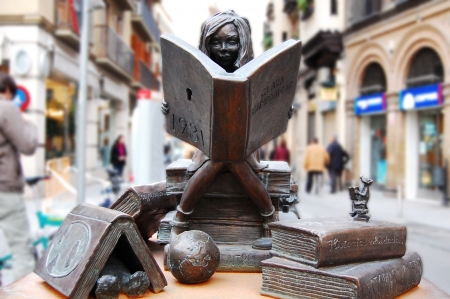 Homage to books and culture - Seville - Spainのeditorial素材