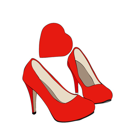 Shoes that passion - Symbolic image to represent your passion for shoesのイラスト素材