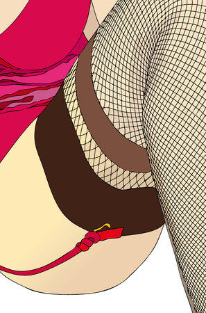 The feminine sensuality - the number twenty-fourのイラスト素材