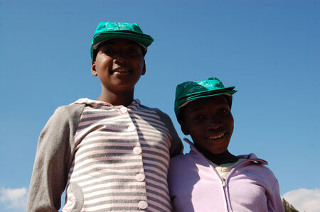 Africa -Tanzania - Village Pomerini - august 2013 - The Franciscan Mission for Humanitarian Aid - The look on the faces of the children of Africa, many of them sick with AIDS, a look for the futureのeditorial素材
