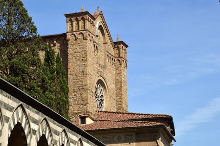 View of the church of "Santa Maria Novella" of Florence - Tuscany - Italyの写真素材
