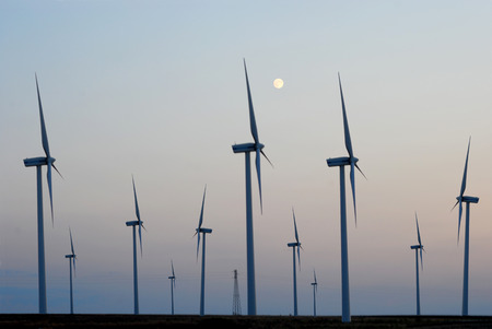 A field of wind turbines in Apulia - Italy