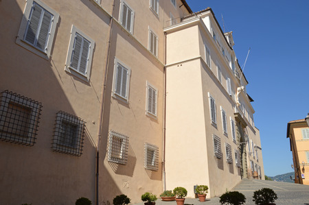 The Apostolic Palace of Castel Gandolfo seat of the Pope's holidays - Lazioのeditorial素材