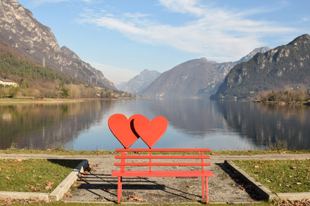 A love of Lake - Lake Hydro in Sabbia Valley - Bresciaの写真素材