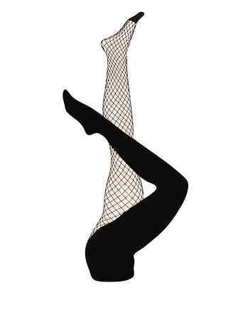Display of mannequins in a store that sells stockings and tightsの写真素材