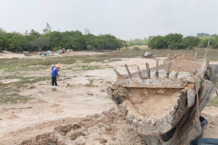 Method to made rock salt in NortEast Thailandの写真素材