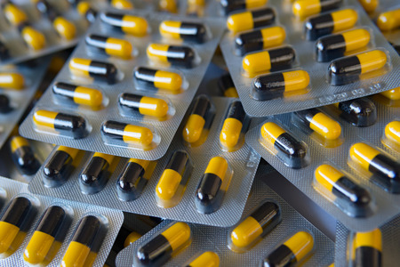 drug capsules backgroundの写真素材
