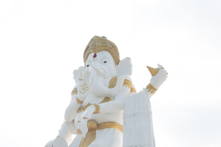 Big Ganesha with White sky Ganesha, Lord of Successの写真素材
