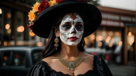 Day of the Dead, Dia de los Muertos, Mexicoの素材