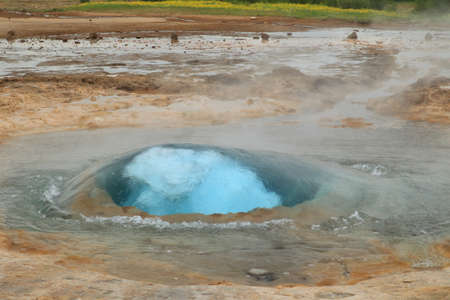 Strokkur Geysir, Icelandの写真素材