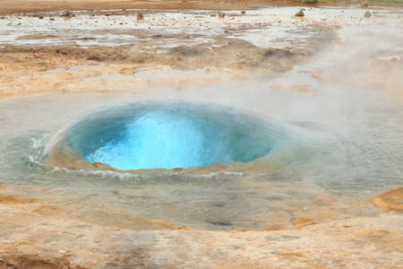 Strokkur Geysir, Icelandの写真素材