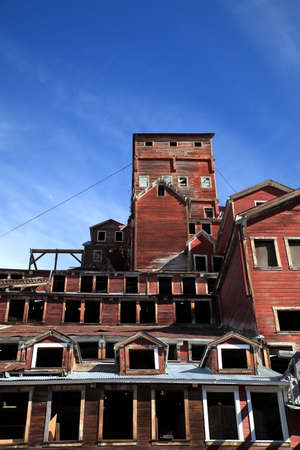 Kennecott copper Mine, Wrangell-St.Elias NP, Alaska,の写真素材