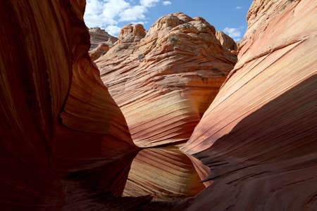 Rock formations in the North Coyote Buttes, part of the Vermilion Cliffs National Monument. This...