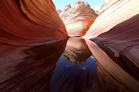 Rock formations in the North Coyote Buttes, part of the Vermilion Cliffs National Monument. This...