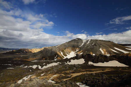 Landmannalaugar, Fjallabak Nature Reserve, Highlands of Icelandの素材 [FY310115591712]