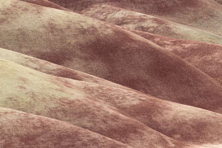 Painted Hills in the John Day Fossil Beds National Monument at Mitchell City, Wheeler County,...