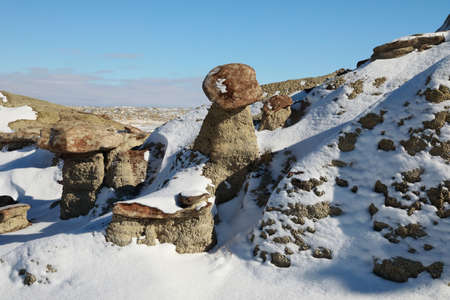 Ah-Shi-Sle-Pah Wilderness Study Area in winter ,New Mexico,USAの写真素材