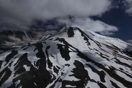 Aerial image  Mt. Saint Helens volcano, Washington, USAの素材 [FY310118651369]