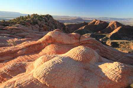 Yant Flat - Candy Cliffs Utah ,The Candy Cliffs in the Yant Flat area of the Cottonwood Forest Wildernessの写真素材
