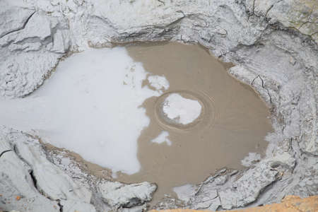 Mud pool, HverarÃ¶nd, Namafjall, Myvatn Region, Iceland