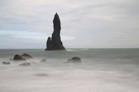 Reynisfjara beach in iceland close to Vik Icelandの写真素材