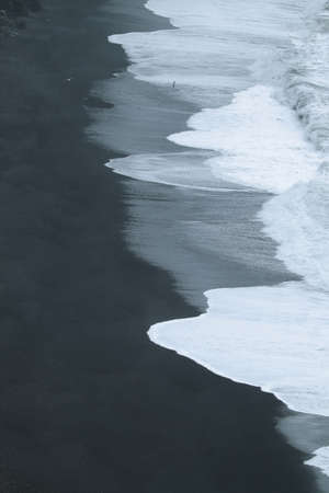 Reynisfjara beach in iceland close to Vik Icelandの写真素材