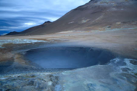Namafjall geothermal area, near Lake Myvatn, northeast area, Iceland