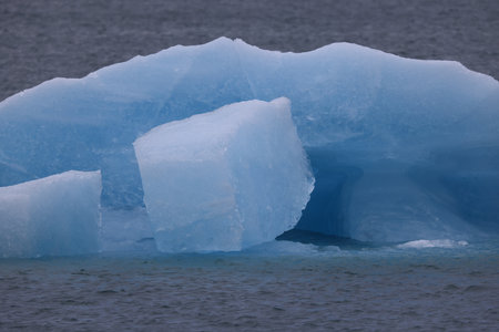 Beautiful view of icebergs in Jokulsarlon glacier lagoon, Vatnajokull National Park, Iceland