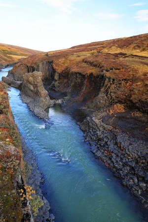 StuÃ°lagil Canyon in the East of Icelandの写真素材