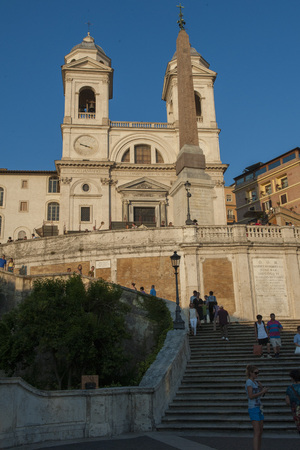 Spanish Steps In Romeのeditorial素材